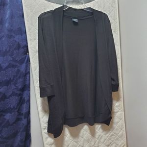 Faded Glory Womens Black cardigan size 16w